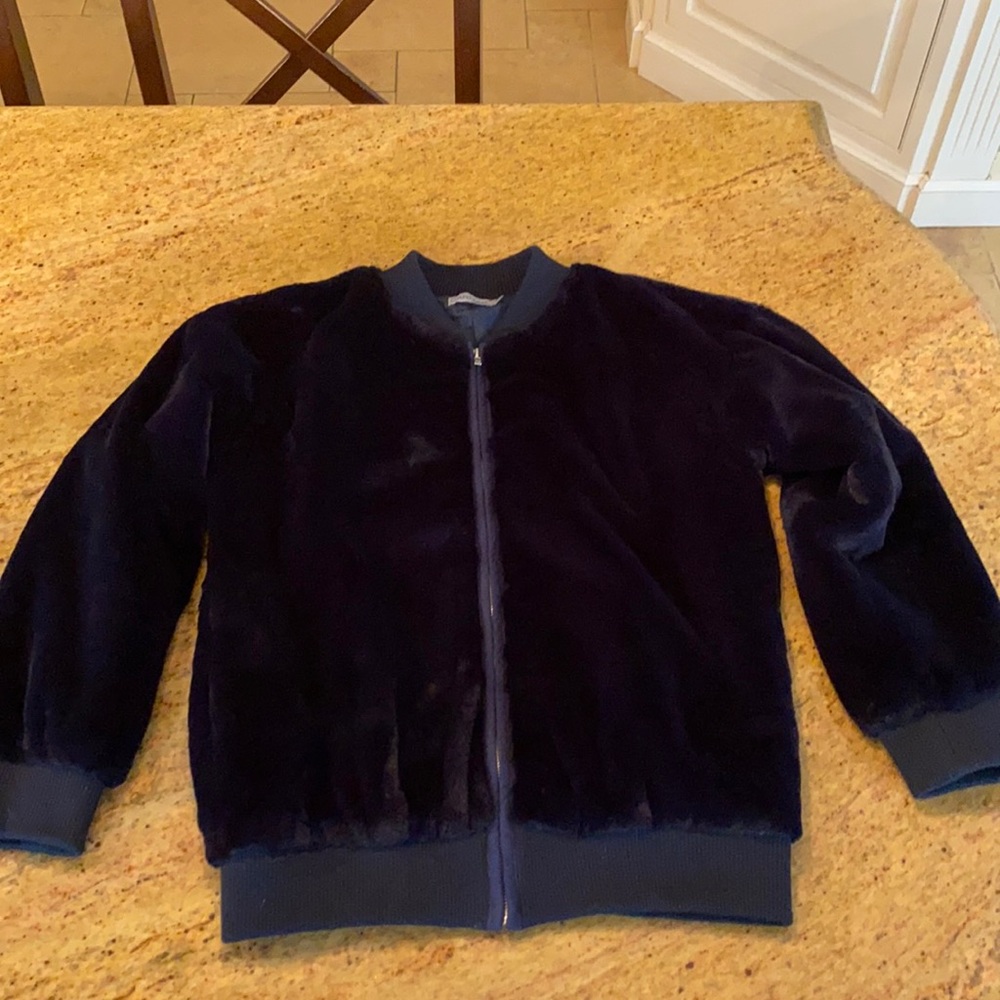 Navy Blue Velvet Jacket